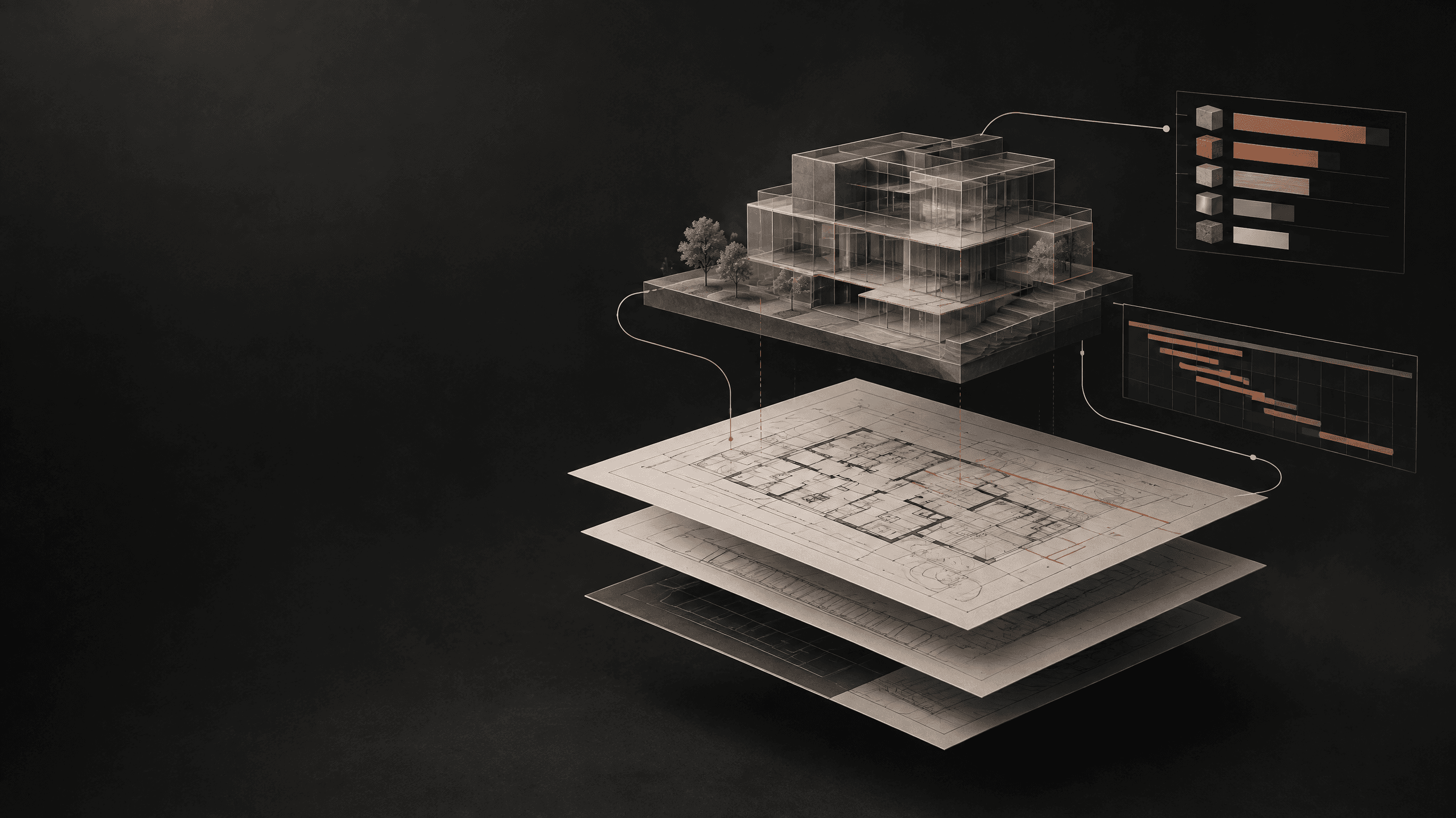 Abstract architecture project model and connected workflow